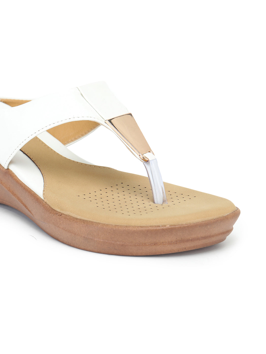 Shezone Women White Heels