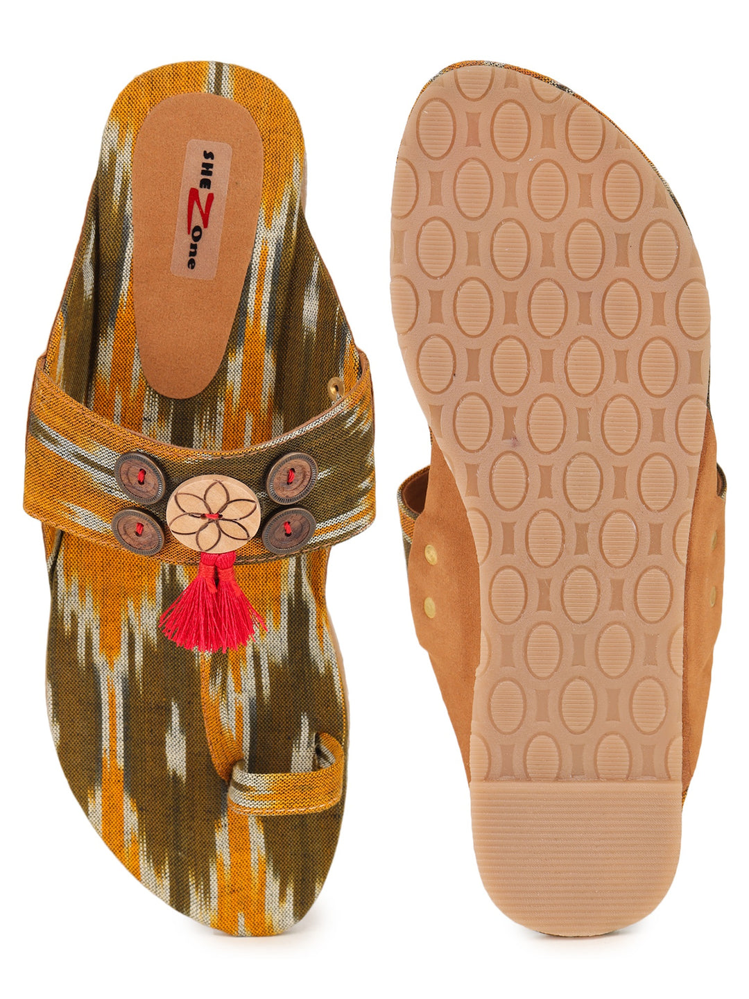 Shezone Mustard Women Flats
