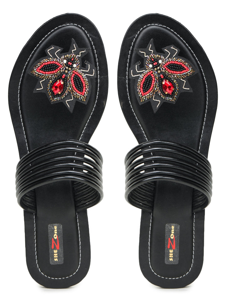 Shezone Black Women Flats