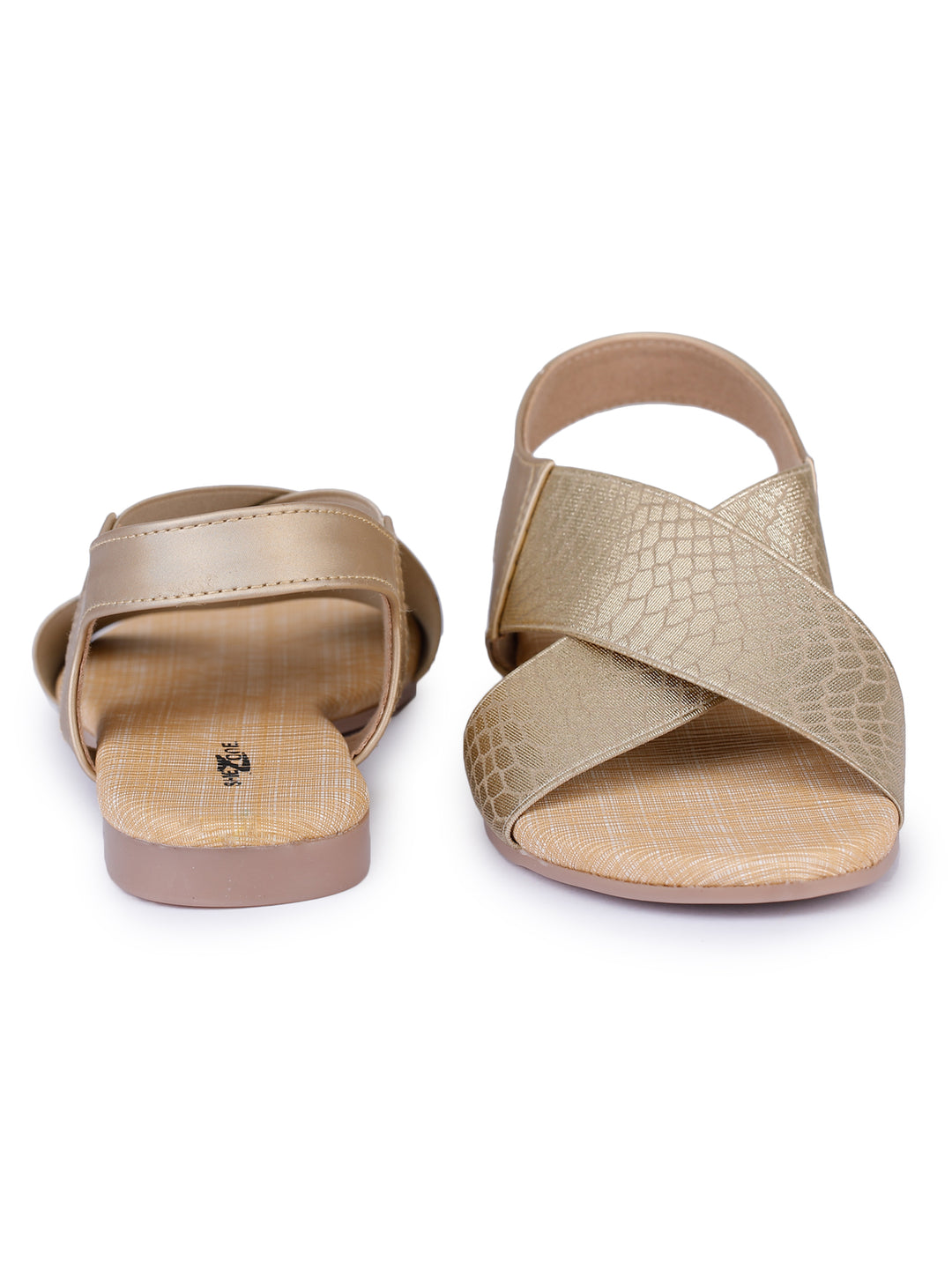 Shezone Gold Women Flats