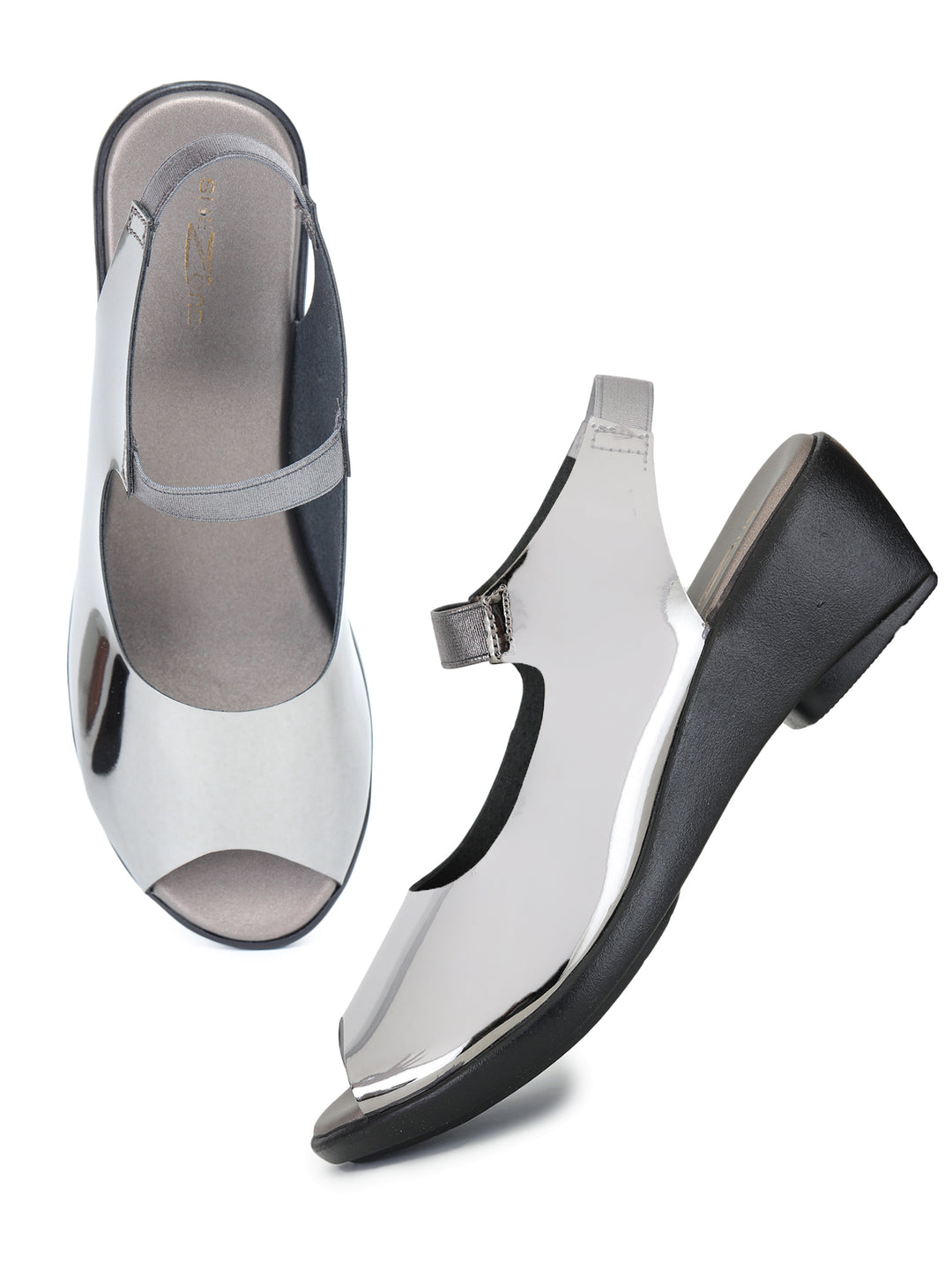 Shezone Women Grey Heels