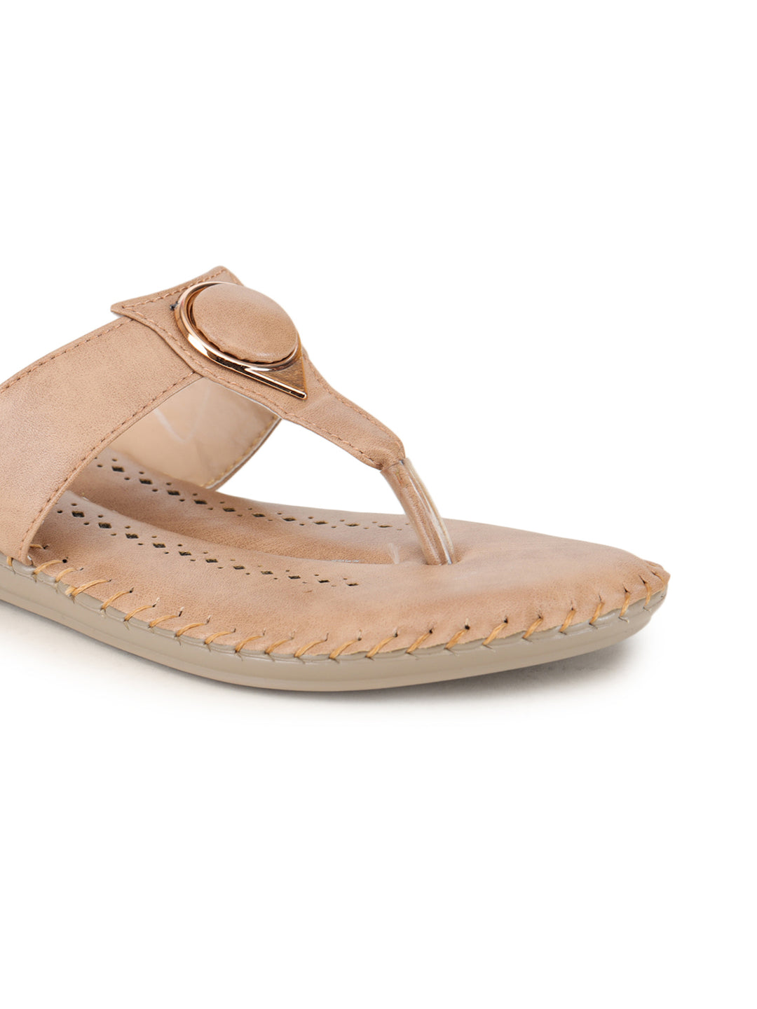 Shezone Beige Women Flats