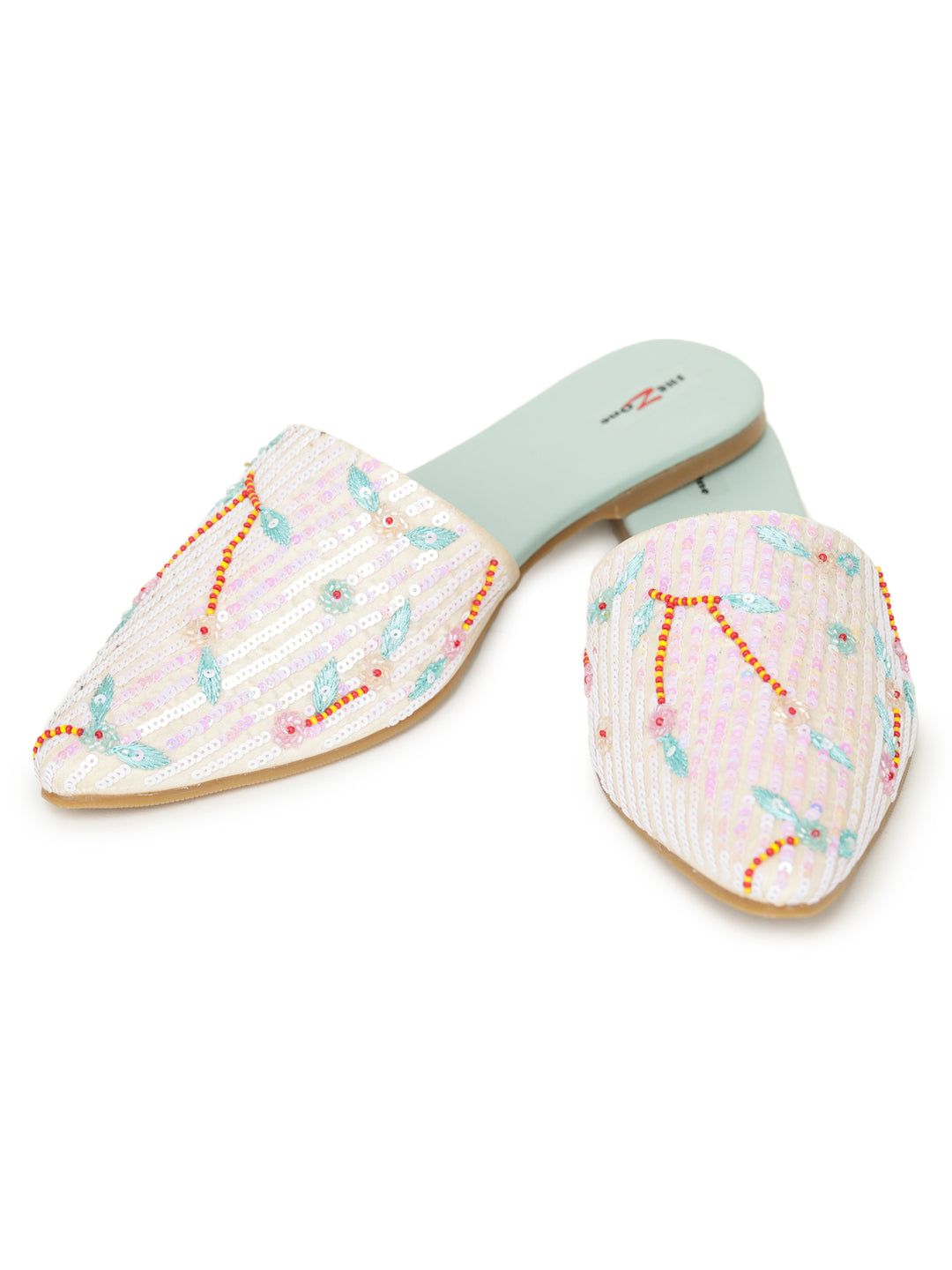 Shezone Cream Women Flats
