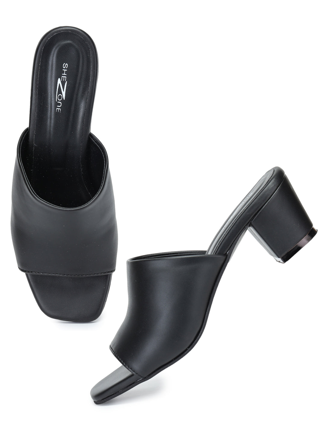 Shezone Women Black Heels