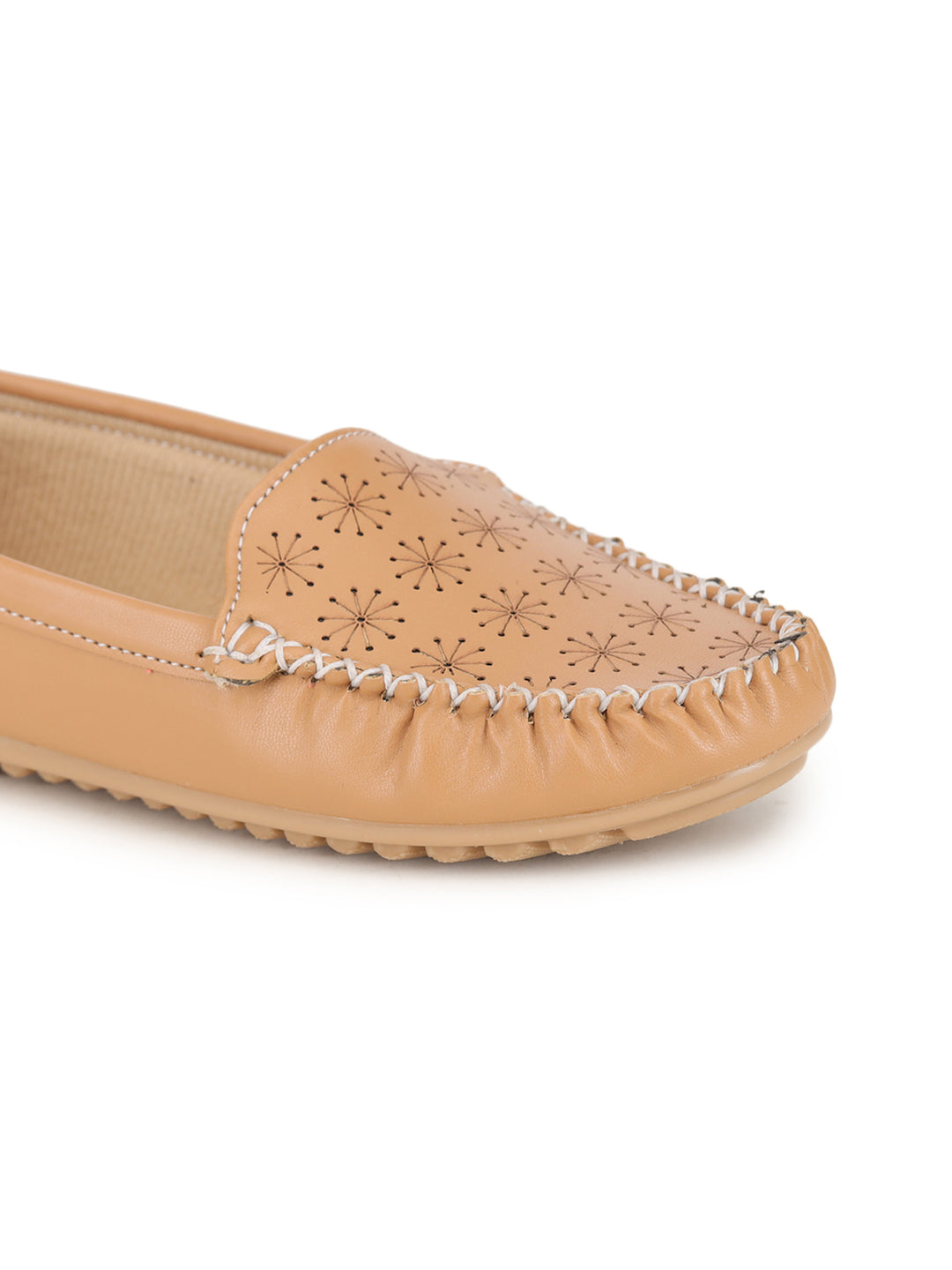 Shezone Women Beige Flats