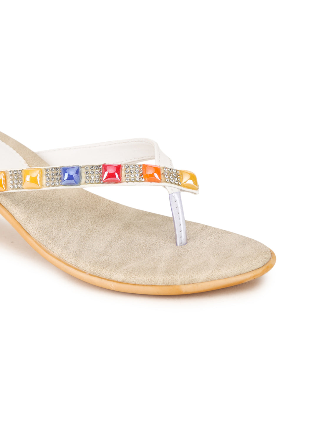 Shezone White Women Heels
