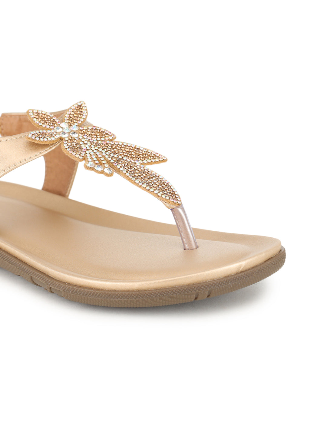 Shezone Women Gold Flats
