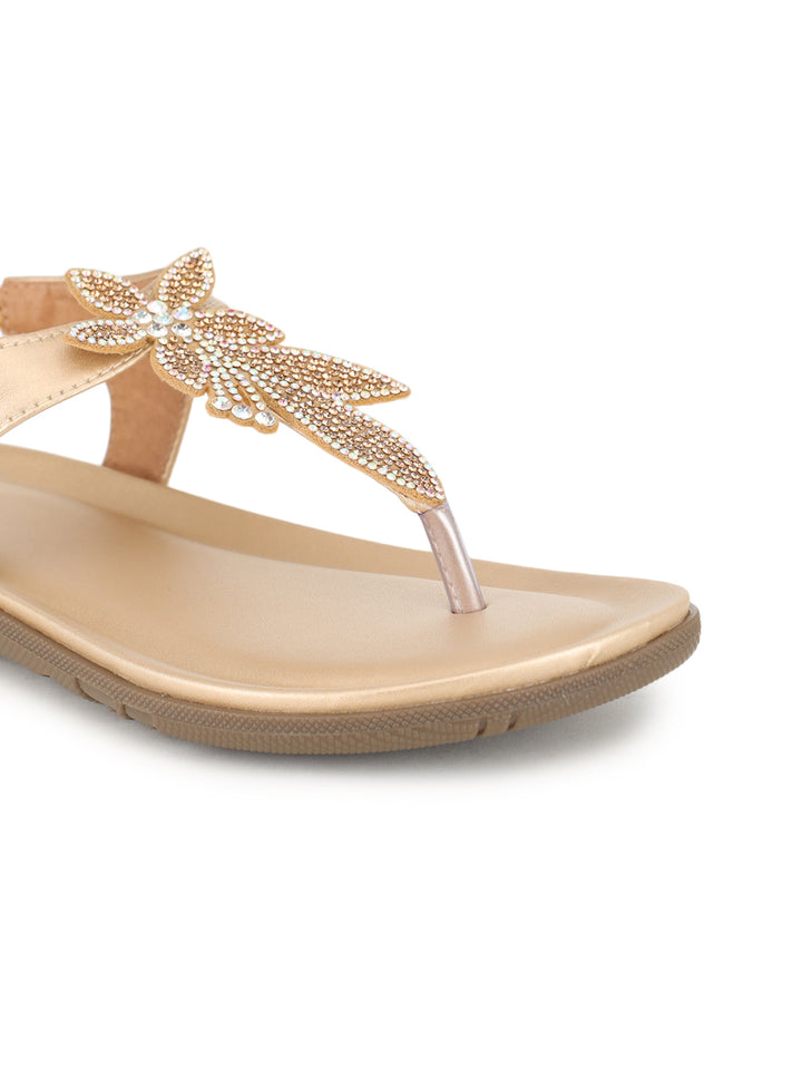 Shezone Women Gold Flats