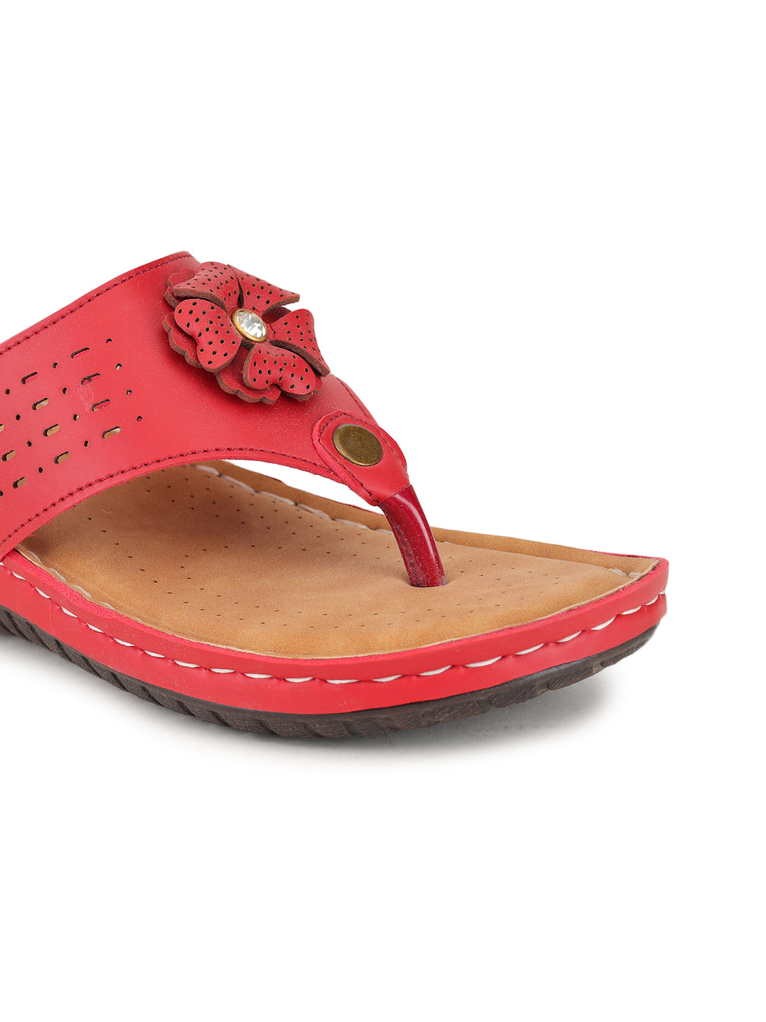 Shezone Red Women Flats