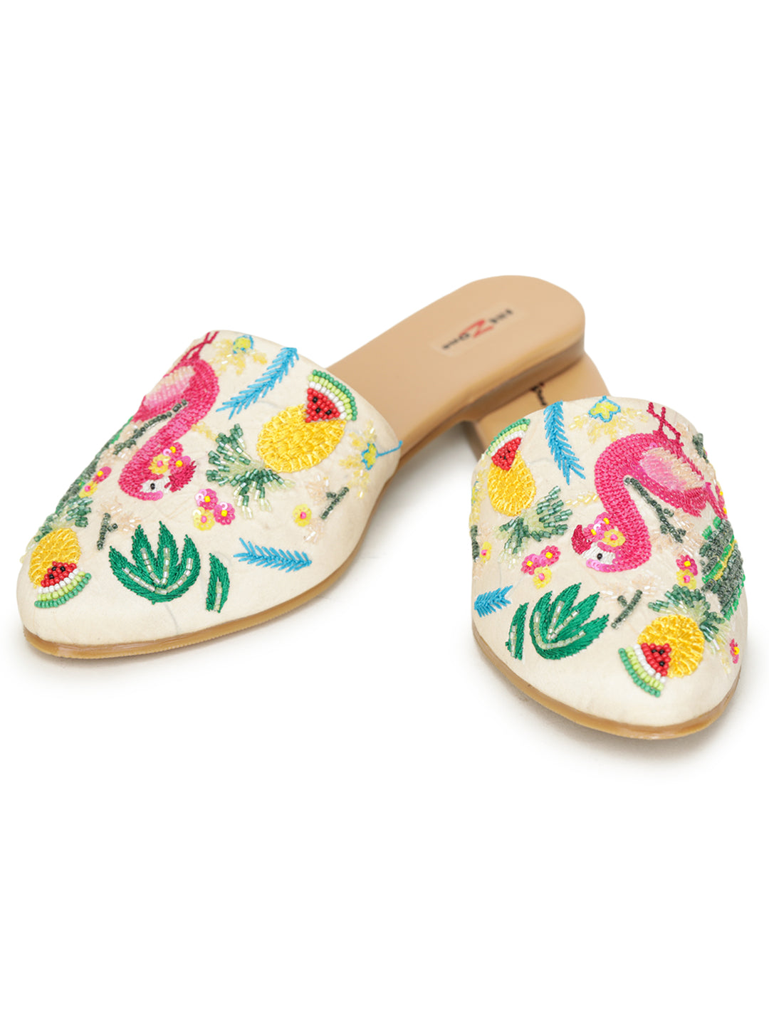 Shezone Cream Women Flats