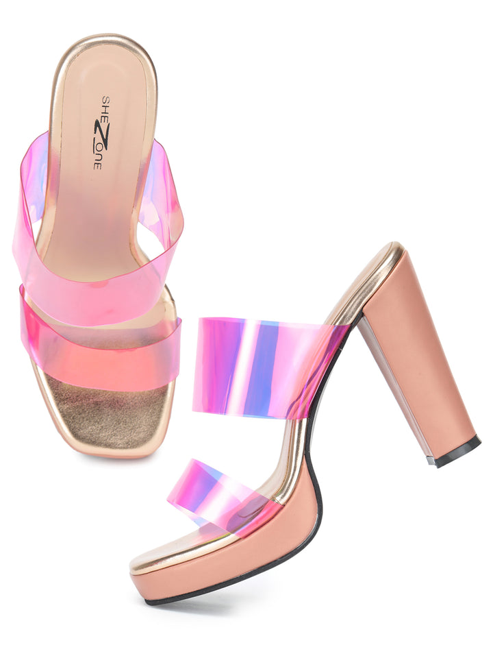 Shezone Women Pink Heels