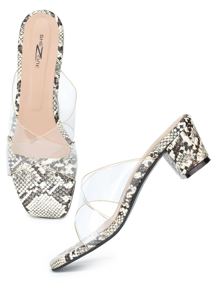 Shezone Women Cream Heels