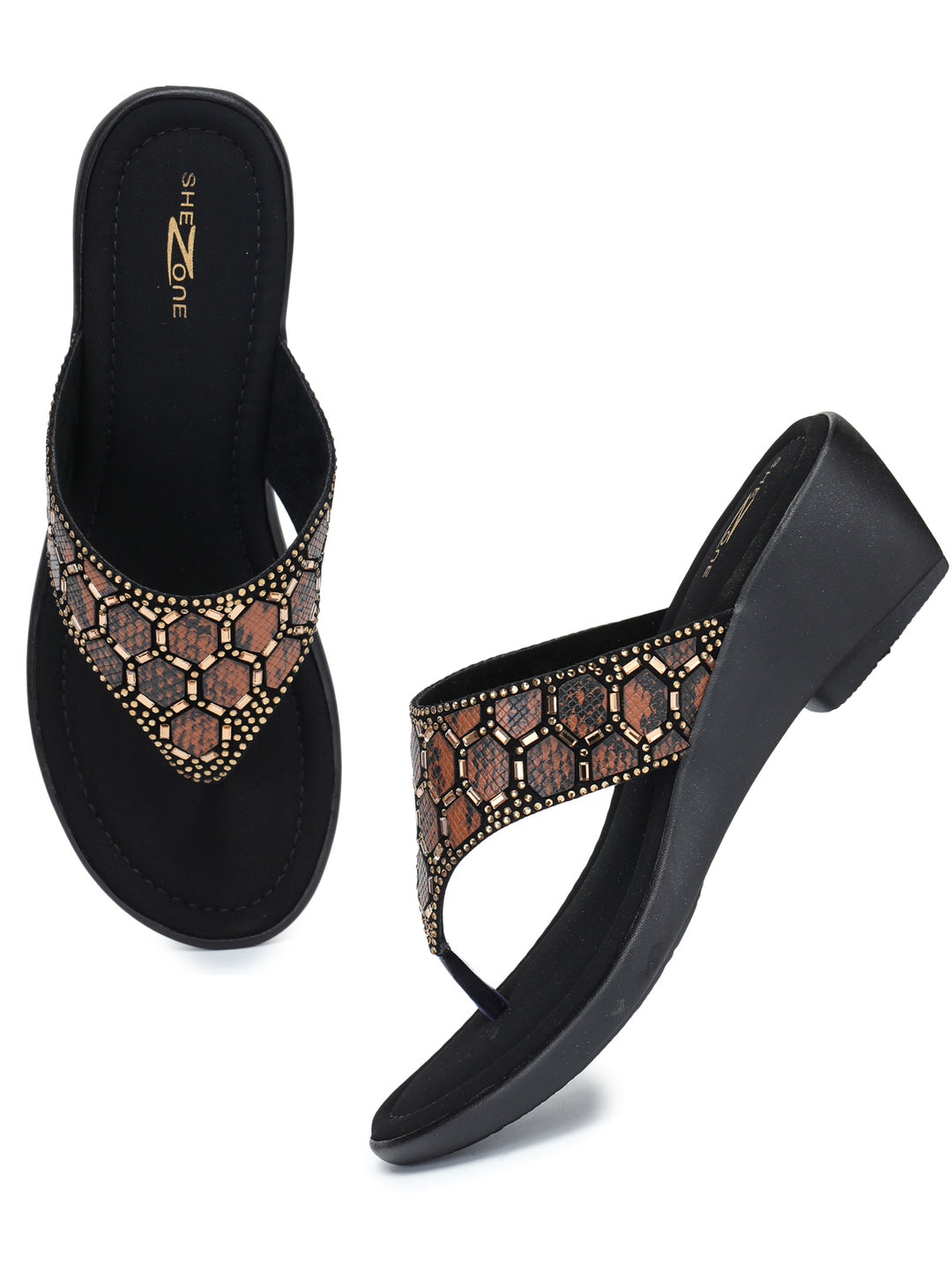 Shezone Women Copper Heels