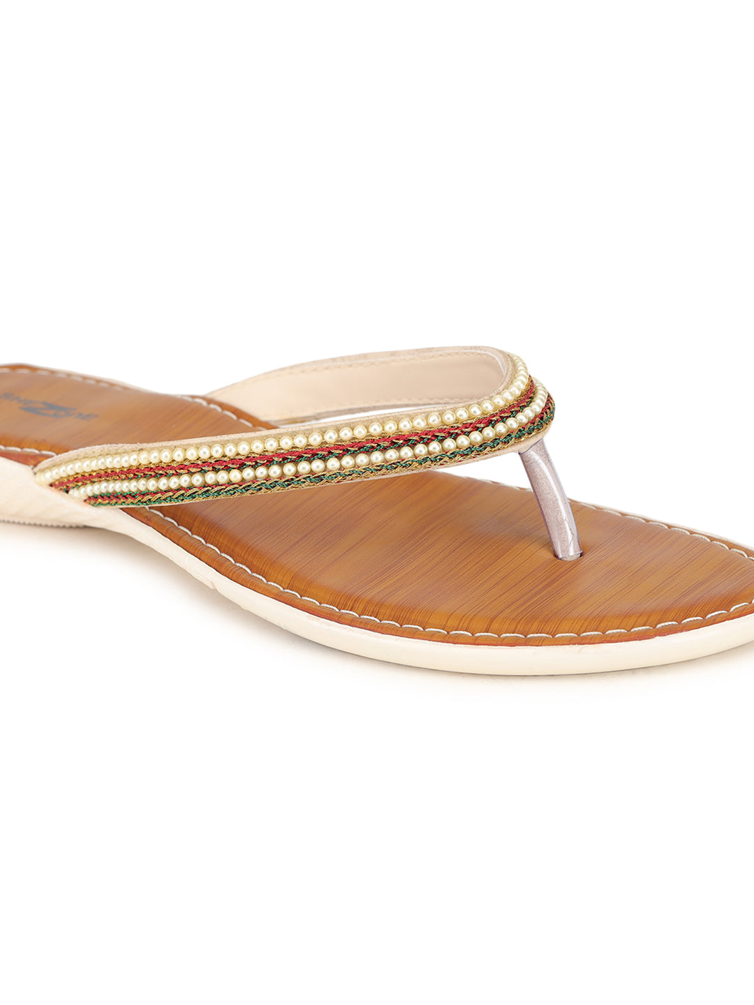 Shezone Women Cream Flats