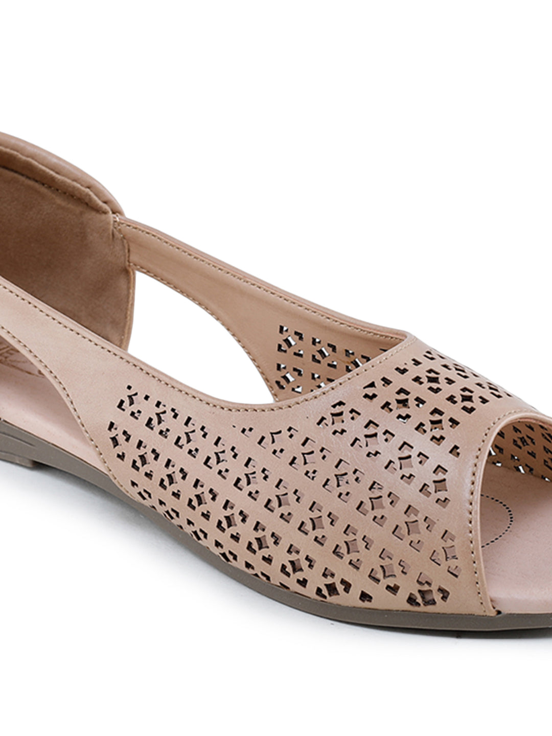 Shezone Beige Women Flats