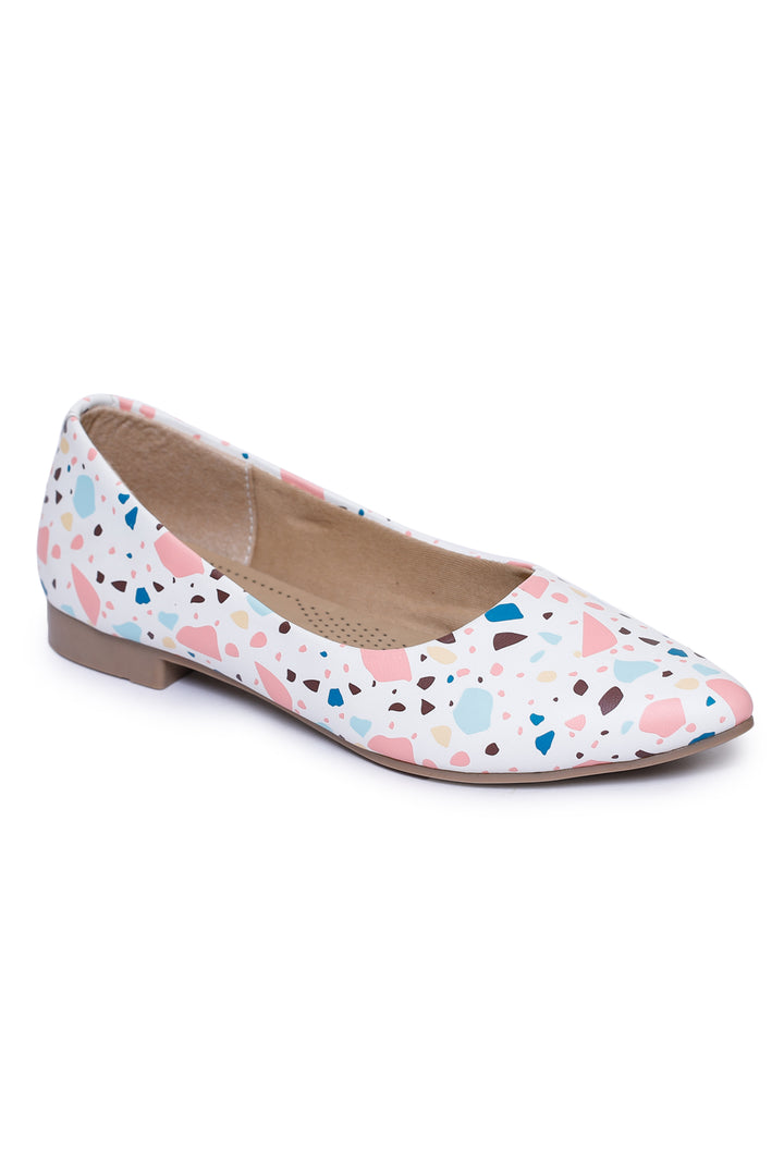 Shezone White Women Flats