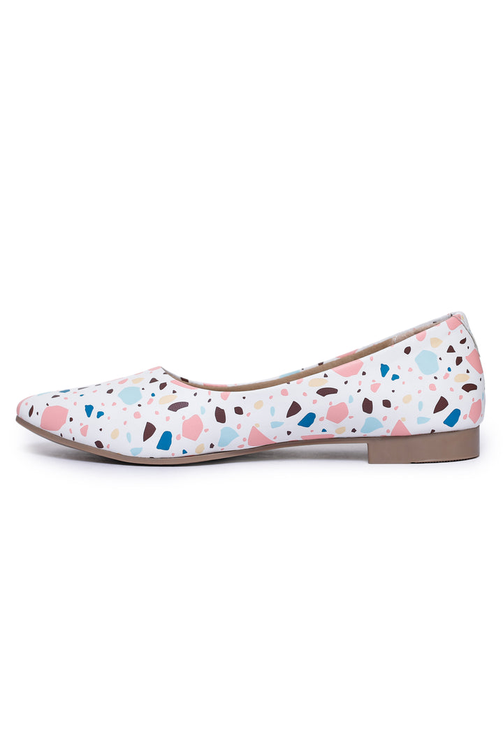Shezone White Women Flats