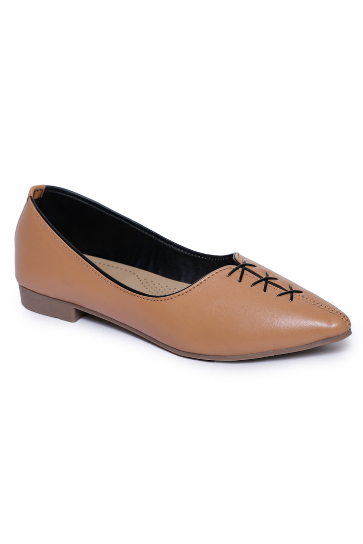 Shezone Beige Women Flats
