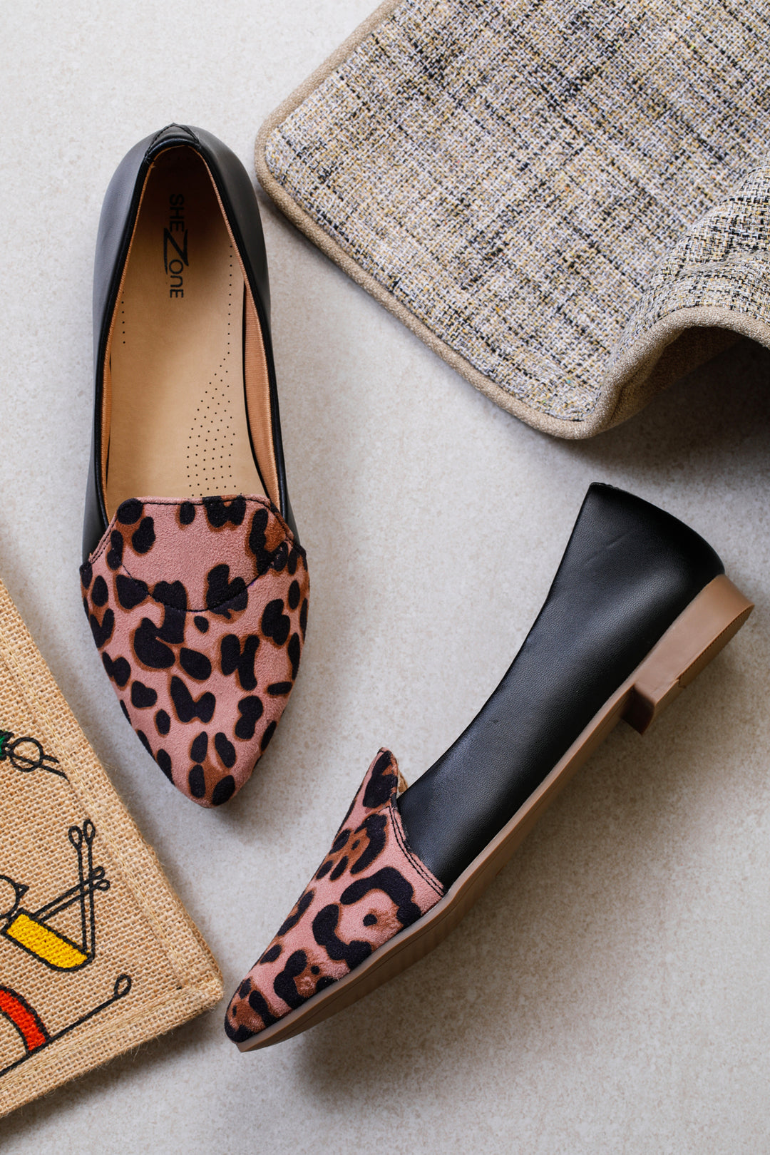 Shezone Black Women Flats