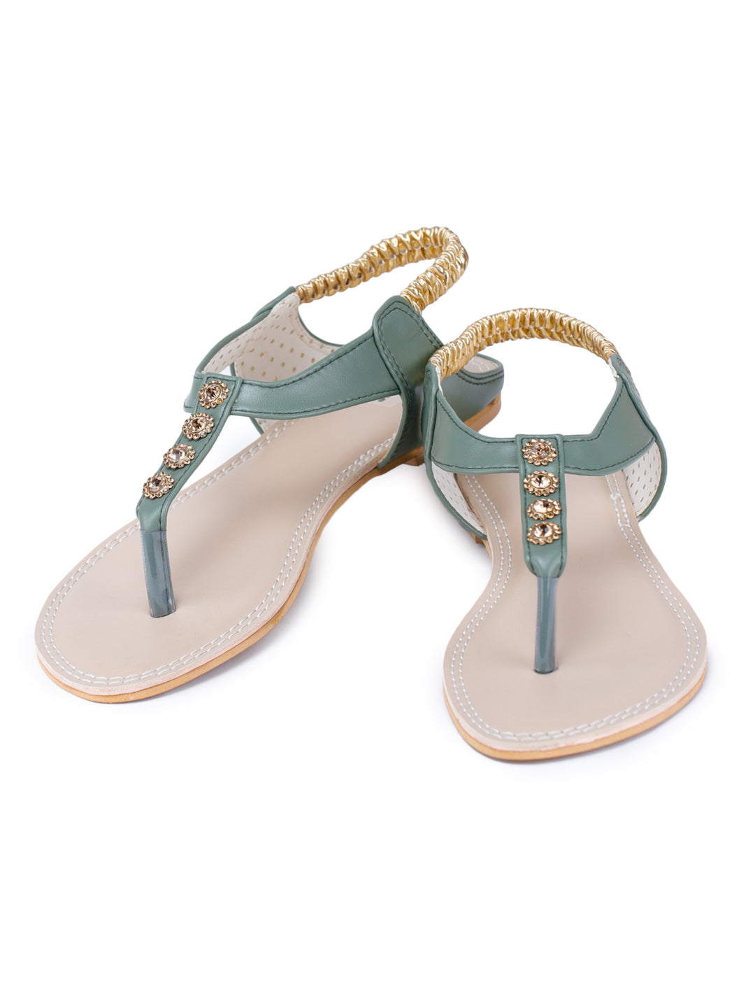 Shezone Green Women Flats