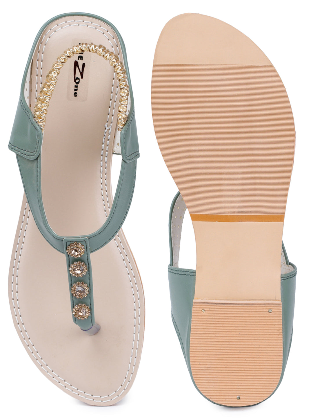 Shezone Green Women Flats