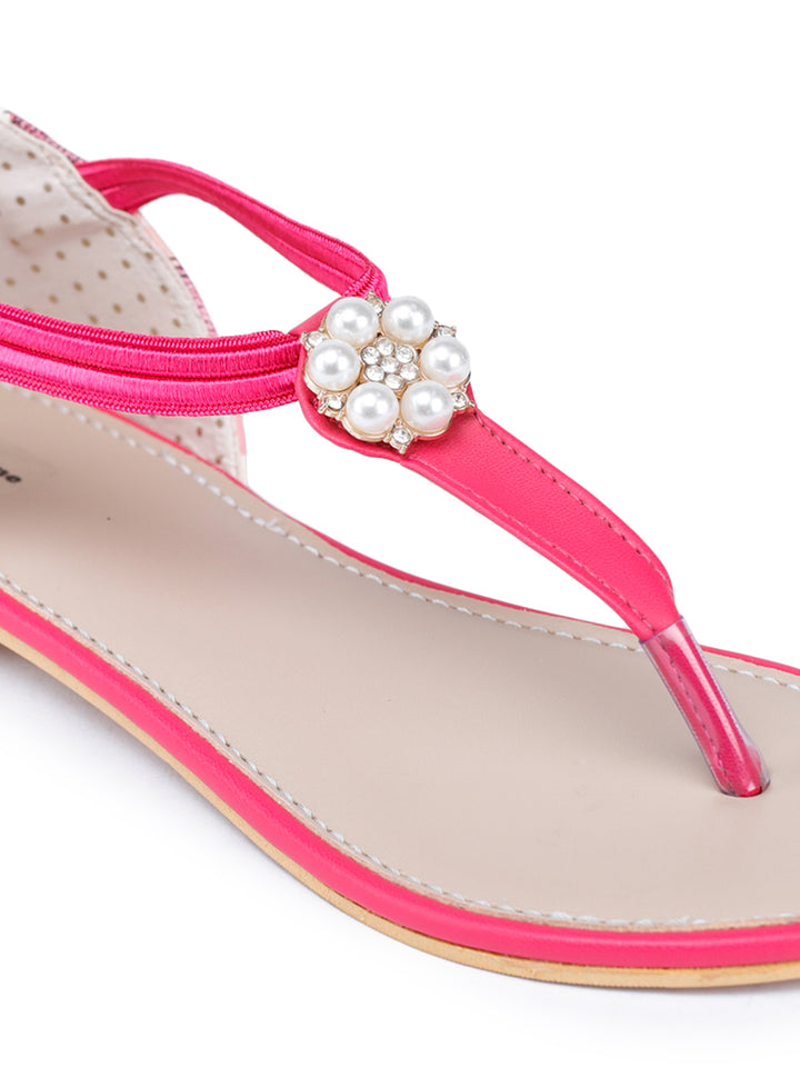 Shezone Pink Women Flats
