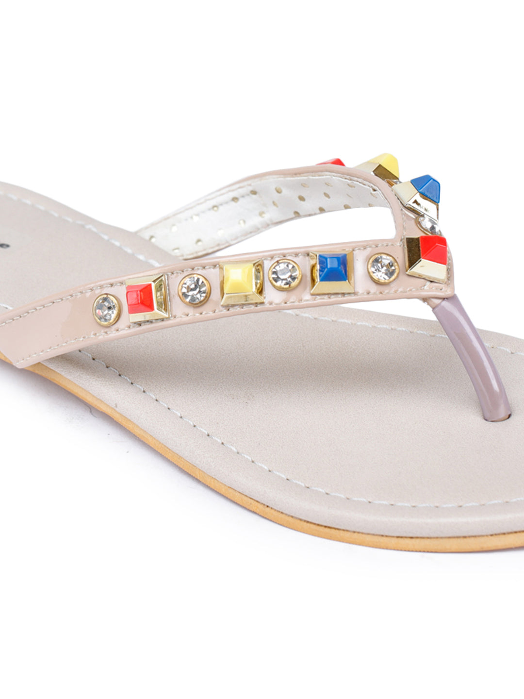 Shezone Cream Women Flats