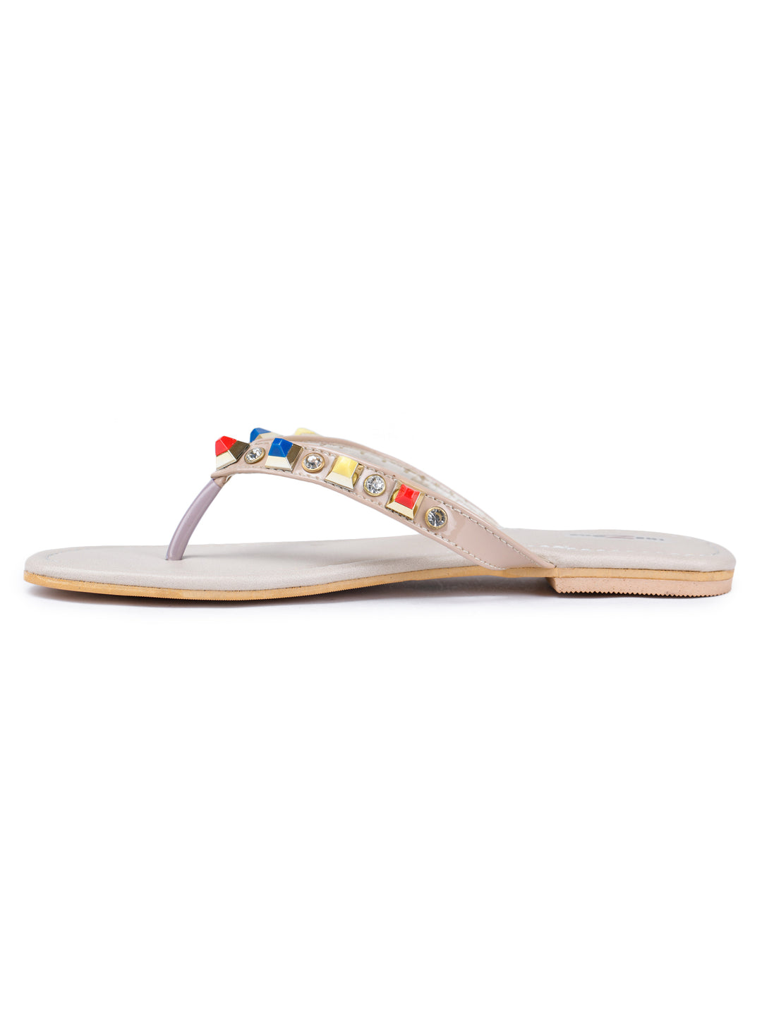 Shezone Cream Women Flats