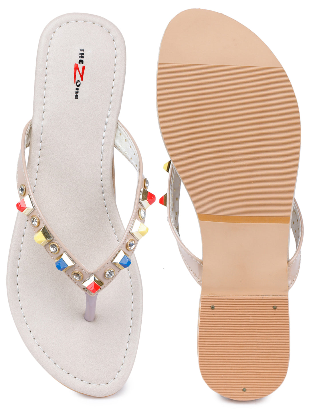 Shezone Cream Women Flats