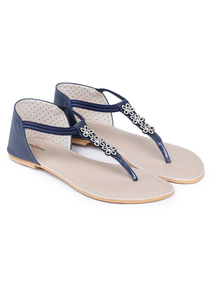 Shezone Blue Women Flats