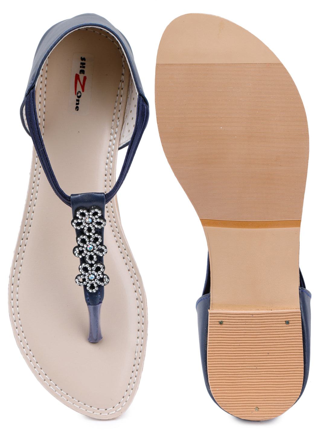 Shezone Blue Women Flats