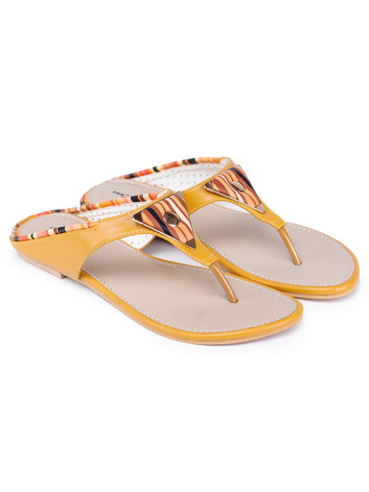 Shezone Mustard Women Flats