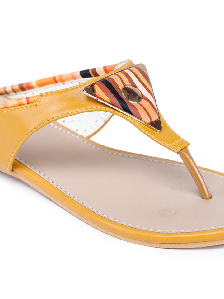 Shezone Mustard Women Flats