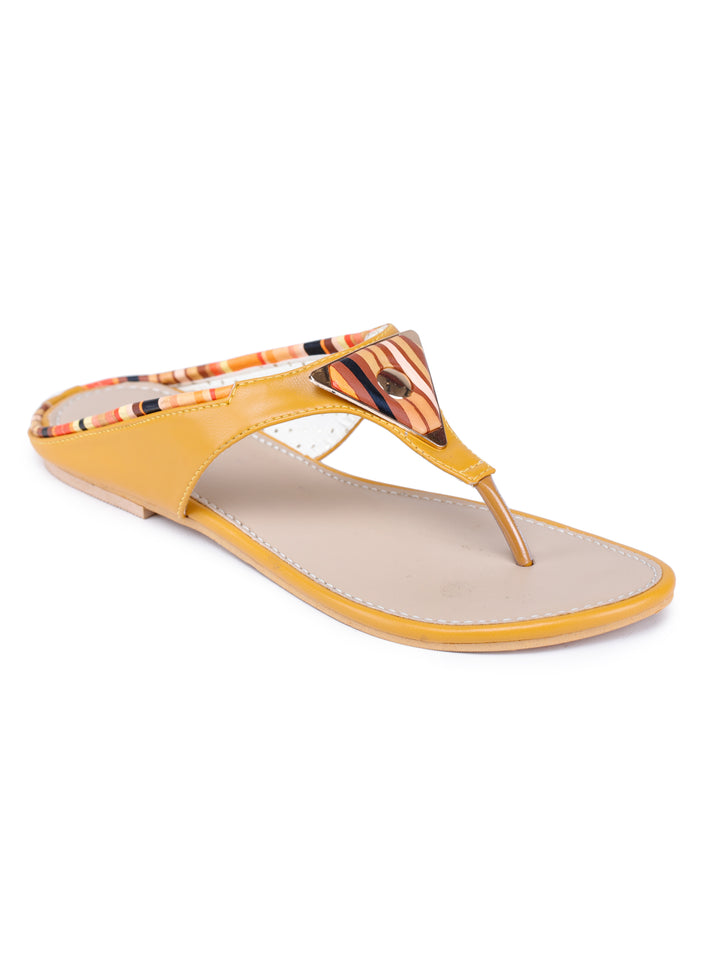 Shezone Mustard Women Flats