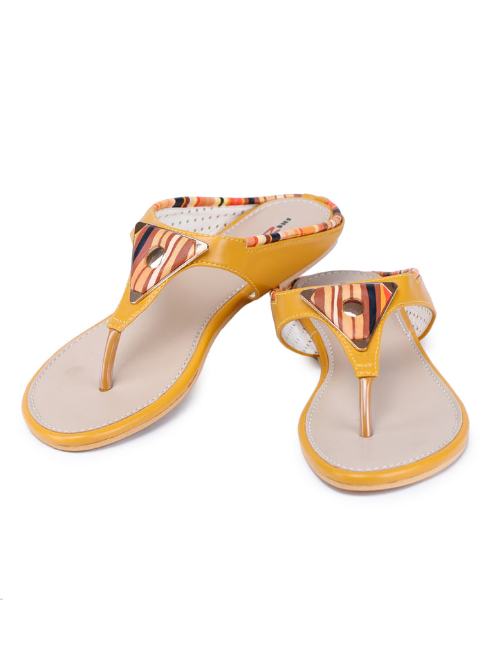 Shezone Mustard Women Flats