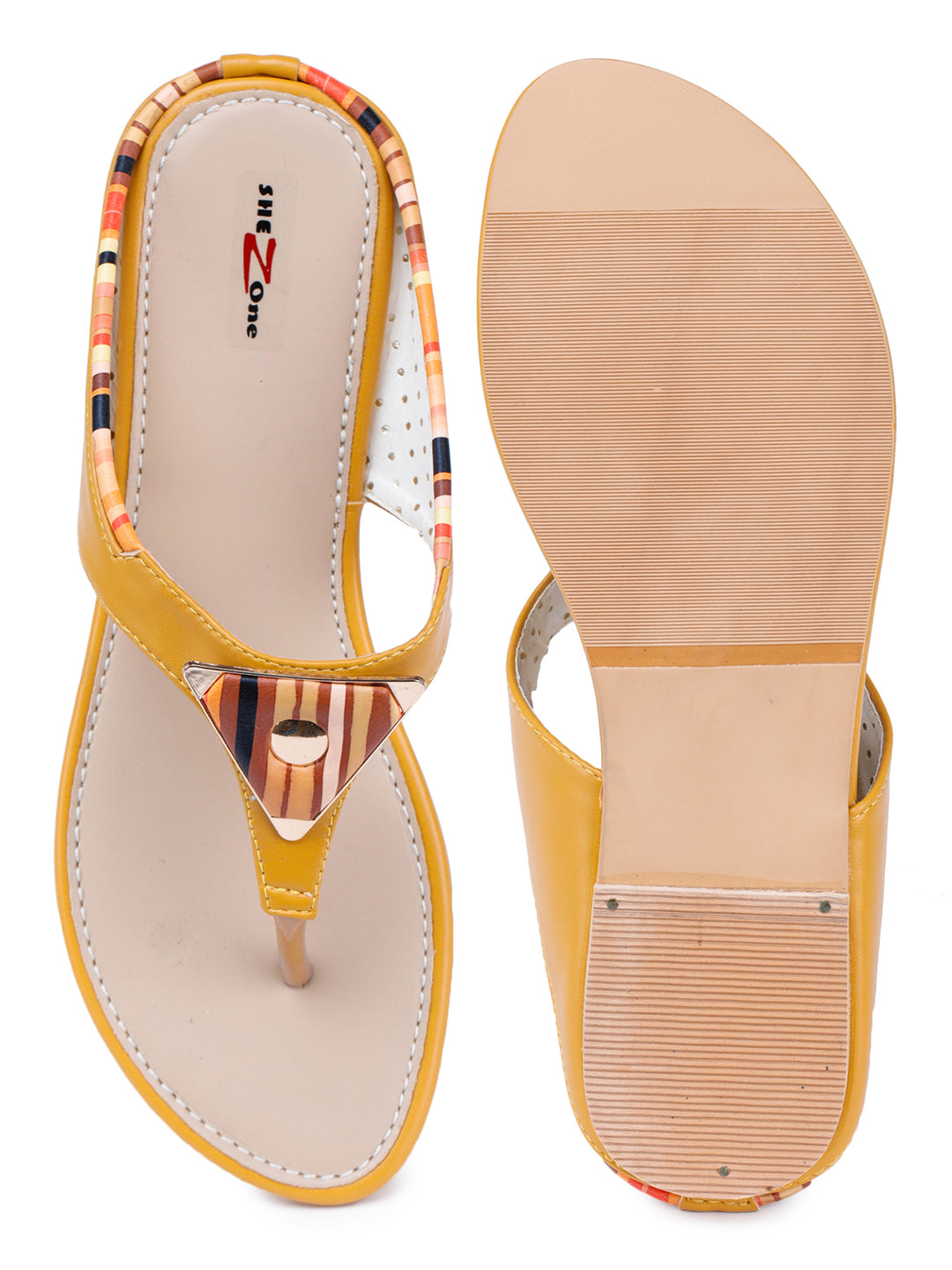 Shezone Mustard Women Flats