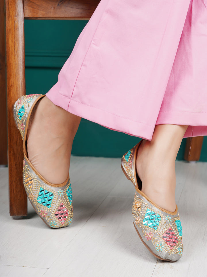 Shezone Grey Women Flats