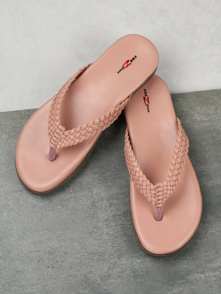 Shezone Peach Women Flats