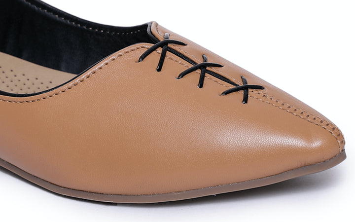 Shezone Beige Women Flats